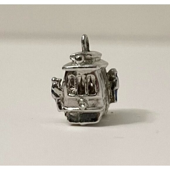 Vintage San Francisco Metal Charm Pendant Trolley Car - Picture 8 of 12